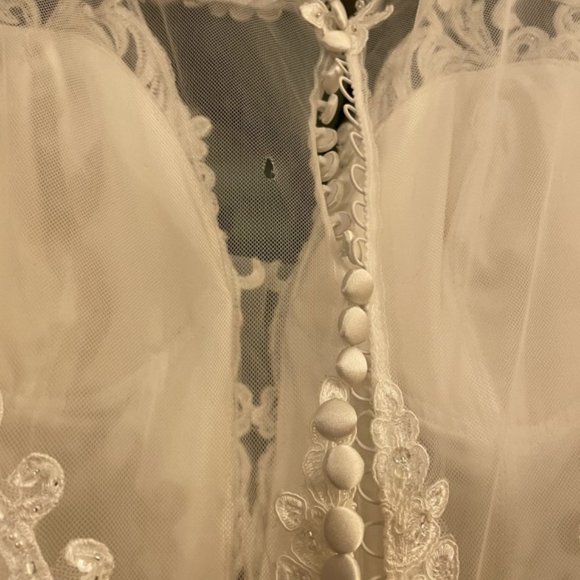 Mori Lee Satin Ball Gown- Sample size 20 - Picture 3 of 8